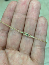 Real 14k Yellow Gold Cable Chain 2.20mm 16'' 18'' 20'' , Forsantina Cable Link Chain, High Polish Sturdy Necklace Gold Chain